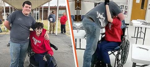 Schüler spart 2 Jahre lang sein Geld, um seinem Freund einen neuen Rollstuhl zu kaufen